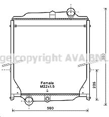 AVA QUALITY COOLING Radiaator,mootorijahutus VL2057